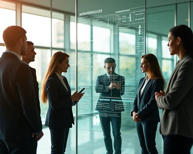 Team collaborating on a digital interface representing a startup ecosystem